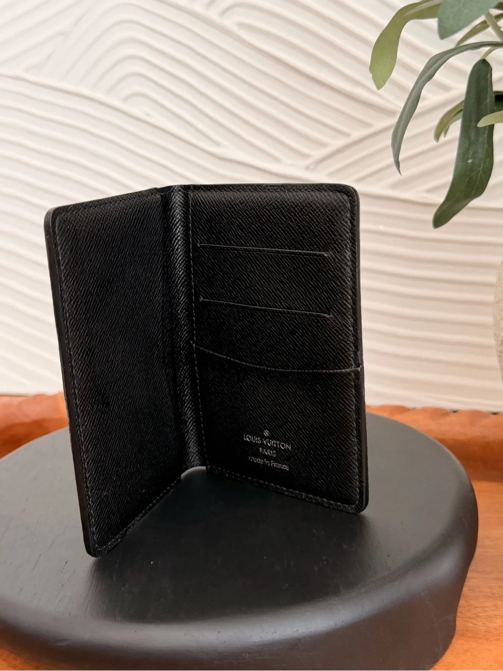 Louis Vuitton Black Checkered Card Holder
